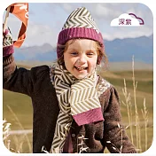 Kocotree北歐風保暖圍巾 深紫