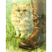 【玲廊滿藝】詞不DA藝-馬靴丁格的貓27.7x21.3cm