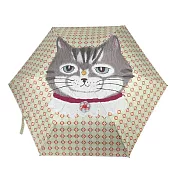 Parlor 鈴蘭堂晴雨兩用抗UV折傘 -淺綠花格紋 粽子貓先生