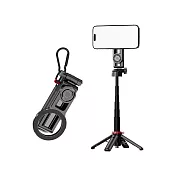 CYKE F08 MagSafe 磁吸迷你手機自拍桿+藍芽輔拍捍(輔拍器) 偽單眼 自動彈開腳架 輕便迷你 -黑色