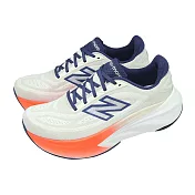 New Balance NB 慢跑鞋 Fresh Foam X More V6 2E 寬楦 男鞋 灰 藍 橘 MMOR2L4-2E 25.5cm GREY/NAVY