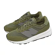 New Balance NB 休閒鞋 370 男鞋 女鞋 綠 灰 麂皮 復古 拼接 紐巴倫 U3708JX-D 23cm GREEN/GREY