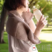 【日本桃雪】SEK抗菌防臭檜木鬆餅紋毛巾  (茶棕)| 鈴木太太公司貨
