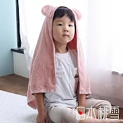 【日本桃雪】可愛熊耳連帽飯店大毛巾 (蜜桃粉) | 鈴木太太公司貨