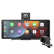 ALC i10 PRO CarPlay 安卓版車用媒體螢幕 前後雙鏡行車記錄器※贈32G卡※ 黑