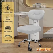G+居家 免組裝 摩登雲朵辦公椅-PU輪-黑 灰色