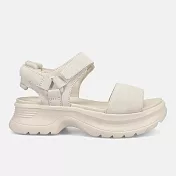 New Balance 紐巴倫 258 [SWAFSHB1] 女 運動休閒涼鞋 厚底 日系 涼鞋 絨面 米白 26cm 白