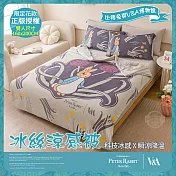 【PETER RABBIT】比得兔與V&A博物館 冰絲涼被-任選(雙人尺寸/正版授權/冰冰被/涼被) 鬱金香花