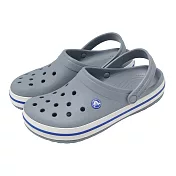 Crocs 洞洞鞋 Crocband Clog 男鞋 女鞋 灰 藍卡駱班克駱格 休閒鞋 卡駱馳 110160Z3 22cm CONCRETE
