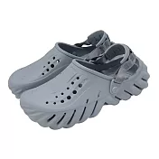 Crocs 洞洞鞋 Echo Clog 男鞋 女鞋 波波克駱格 混凝灰 涼拖鞋 卡駱馳 2079370Z3 22cm CONCRETE