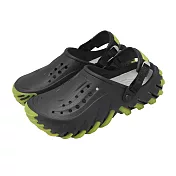 Crocs 洞洞鞋 Echo Icey RO Clog 男女鞋 波波坦克酷炫克駱格 黑 綠 211458001 22cm BLACK/GREEN