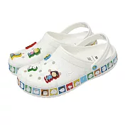 Crocs 洞洞鞋 Peanuts Crocband Clog 男女鞋 卡駱班 史努比克駱格 21211590H 22cm WHITE/MULTI