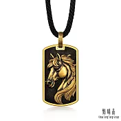 【點睛品】黑馬耀金 黃金項鍊_計價黃金