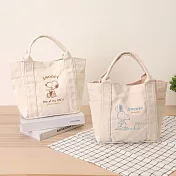 Peanuts史努比厚帆布手提袋 -驚訝