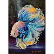 【玲廊滿藝】盧來全-彩色鬥魚系列NO.1-幻影35x24cm