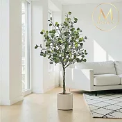 【Floral M】居家淨化澳大利亞尤加利樹1.8公尺室內大型仿真植栽(贈送花盆)