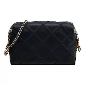 TORY BURCH Fleming Soft復古鏈帶斜背包(多色選)- 黑色