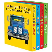 Bright Baby Touch & Feel Slipcase 2: Includes Words, Colors, Numbers, and Shapes