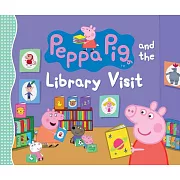 Peppa Pig and the Library Visit: Coloring Poster Is the Backside of the Jacket