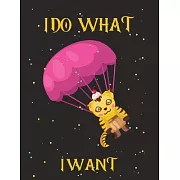 I Do What I Want: Christmas Notebook - Holiday Planner- Black Paper Journal With Lined Black Pages - 8.5x11 Size - 100 pages - Soft Matt