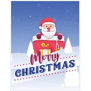 Merry Christmas: Blank Lined Notebook Journal, Notebook Gift 110 pages 8.5 x 11’’’’ Blank Lined Journal - ... - for Journalism, Notes, Co