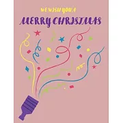 We Wish You A Merry Christmas: Cute Christmas 8.5x11 Lined writing notebook journal for christmas lists, planning, menus, gifts, and more; Christmas