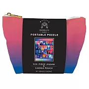 Mystic Mondays Portable Puzzle: 500-Piece Jigsaw & Canvas Pouch