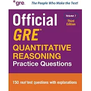 Official GRE Quantitative Reasoning Practice Questions, Third Edition, Volume 1
