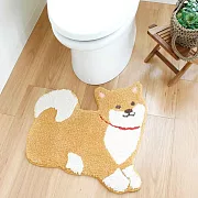 Fandit Animal 日本進口呆萌療癒系柯基柴柴可愛腳踏墊 質地柔軟  柴柴