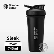 Blender Bottle|《Strada Sleek系列》按壓式不鏽鋼水壺 原裝進口搖搖杯 740ml/25oz 漆黑
