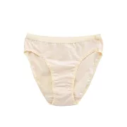 【和諧生活有機棉】仕女中腰高叉內褲-經典棉質(2入) XL 原棉米白