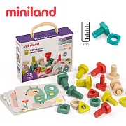 【西班牙miniland】ECO小手大腦螺絲組12入(24件)