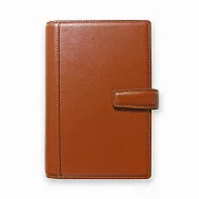 【DATA MATE 萬用手冊】DM-739L 義式經典 A6尺寸 6孔活頁夾-  淺咖啡