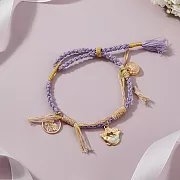 【HandStyle】手鍊 夢幻粉嫩繽紛流蘇琺瑯彩繪編織手鍊(25040) _紫色錦鯉#1