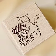 【Ob1toy】貓咪櫸木印章系列 紙膠帶與貓