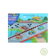 三層陸海空交通拼圖