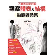觀察體表&結構 動態姿勢集：最標準的人體美術解剖圖!這樣畫人物，才逼真!