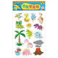 恐龍爭霸戰(內含：史前生物磁鐵14入/磁性背景板1入)