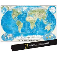 國家地理經典世界地圖：地形地圖