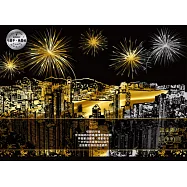 流金歲月(Hong Kong香港)靜念‧沉澱刮刮畫(內附金色刮刮畫2張(印刷城市圖1張+無圖案1張)+靜念‧沉澱著色畫1張+木質刮畫棒1支))