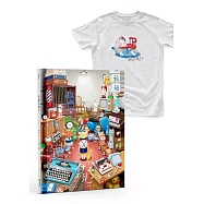 《什麼不見了》 作者簽名書+良根手繪木馬T恤 (M) 博客來獨家