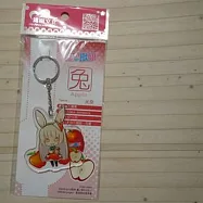 12生肖獸娘 X 台灣水果 兔【蘋果】壓克力鑰匙圈