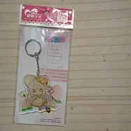 12生肖獸娘 X 台灣水果 羊【桃子】壓克力鑰匙圈
