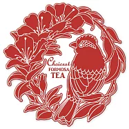 雙色杯墊《異人茶跡》杜鵑朱雀