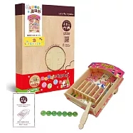 【聖誕‧新年歡樂派對】趣味童玩木製彈珠台(內附DIY彈珠台1組+DIY說明書1份+彈珠7顆+白膠1罐+貼紙2張+砂紙1張)