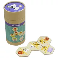 木製六角多米諾：農場動物