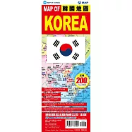 MAP OF KOREA 韓國地圖