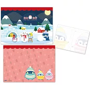 小企鵝波波雙開L夾《冰天雪屋款》