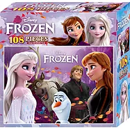 冰雪奇緣 108片盒裝拼圖(B)