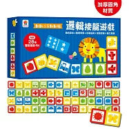 動動小手動動腦：邏輯接龍遊戲(內附28張雙面接龍卡片【加厚/圓角】)